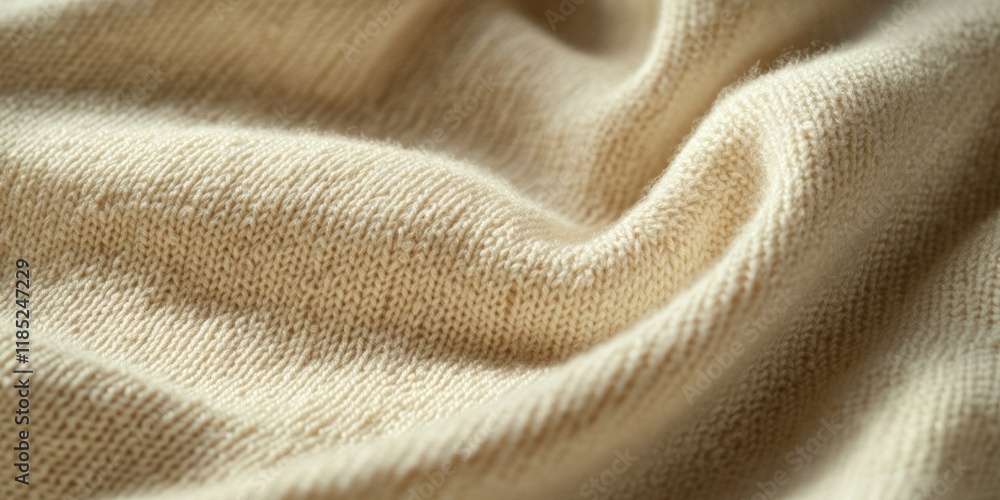 Soft beige wool texture with detailed knitted fabric pattern Soft beige wool texture with detailed knitted fabric pattern