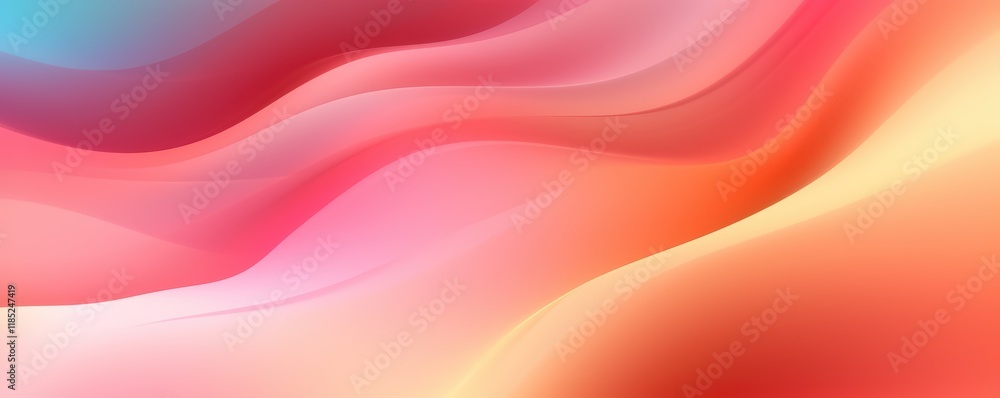 Abstract Blurred Wave Airbrushed Smooth Blending Gradient Background banner. Abstract Blurred Wave Airbrushed Smooth Blending Gradient Background banner.