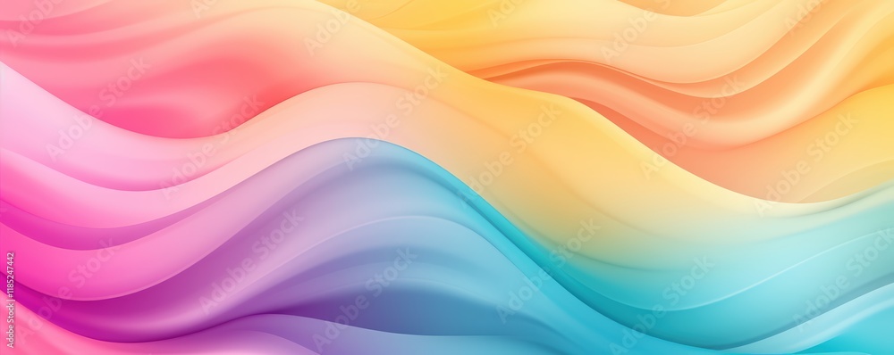 Abstract Blurred Wave Airbrushed Smooth Blending Gradient Background banner. Abstract Blurred Wave Airbrushed Smooth Blending Gradient Background banner.