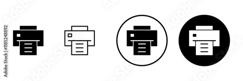 Print icon vector. printer sign and symbol