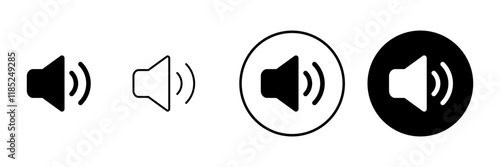 Speaker icon vector. volume sign and symbol. loudspeaker icon. sound symbol