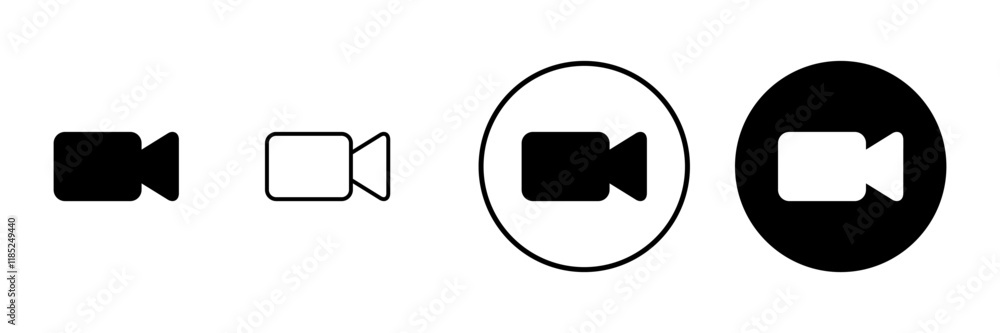 Video icon vector. video camera sign and symbol. movie sign. cinema Video icon vector. video camera sign and symbol. movie sign. cinema