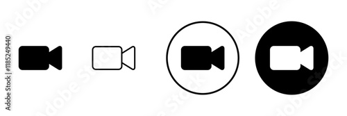 Video icon vector. video camera sign and symbol. movie sign. cinema