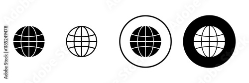 Web icon vector. go to web sign and symbol. web click icon. Global search icon