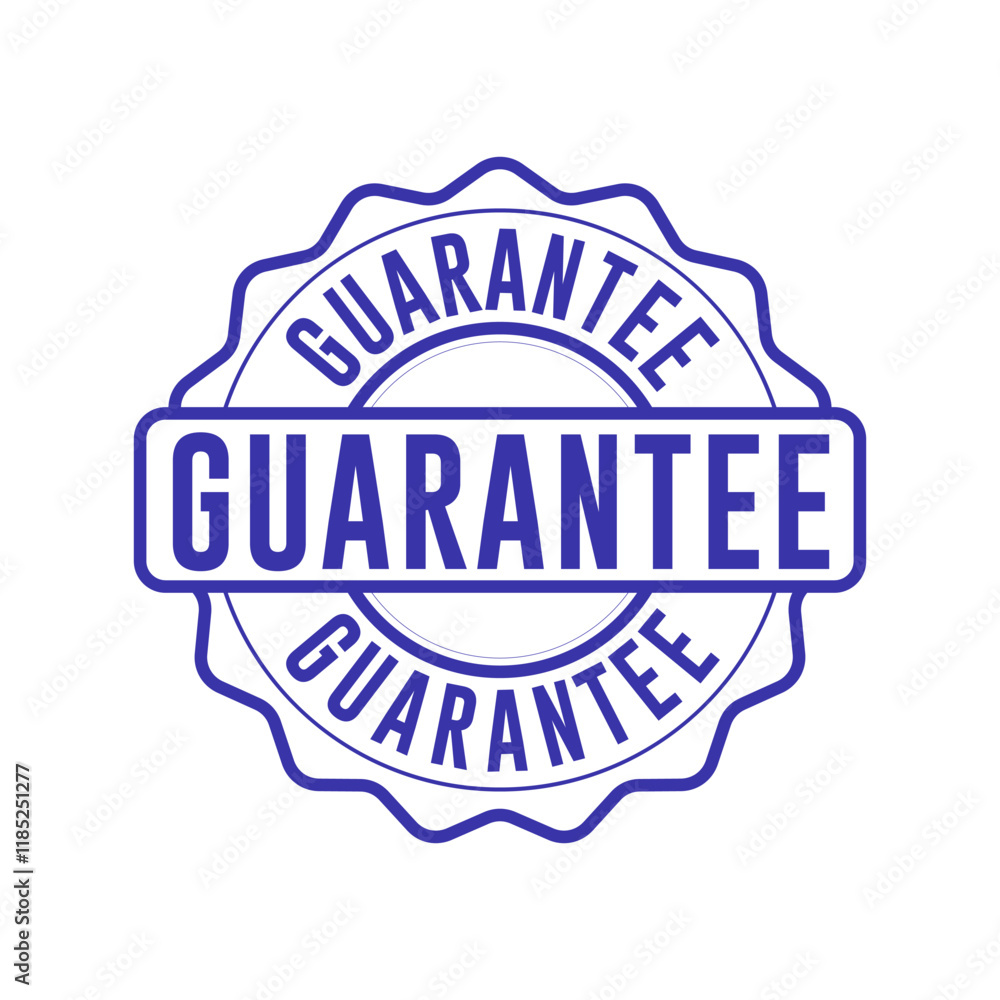 Obraz premium Vintage Guarantee Badge Rubber stamp icon vector design templates simple and modern concept