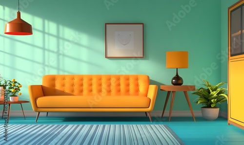 mordern house Image clean simple background,generation AI