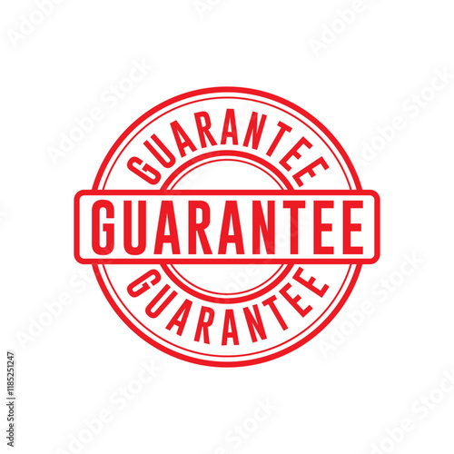 Vintage Guarantee Badge Rubber stamp icon vector design templates simple and modern concept