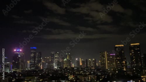 Wallpaper Mural jakarta indonesia in the night building  Torontodigital.ca