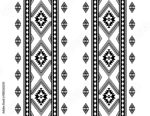 geometric american indian patterns, navajo and aztec, ethnic ornament for textile decorative ornament vector.