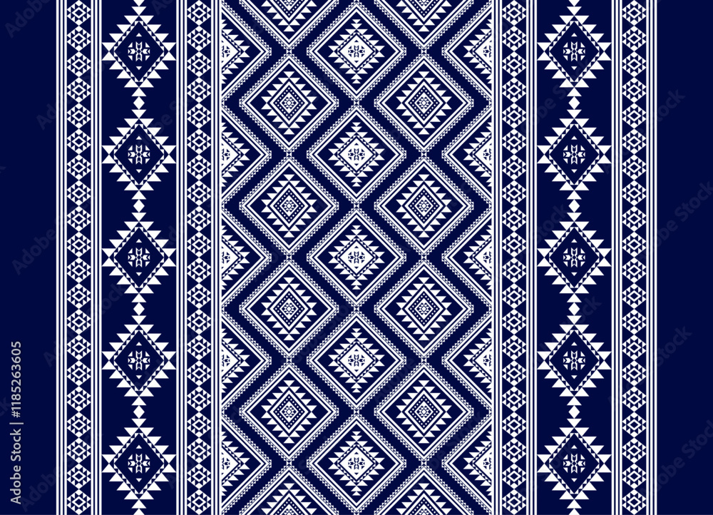 Obraz premium geometric american indian patterns, navajo and aztec, ethnic ornament for textile decorative ornament vector.
