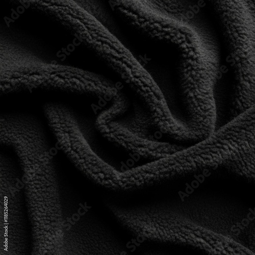 Wallpaper Mural Soft black fleece texture with curved patterns and shadows Torontodigital.ca
