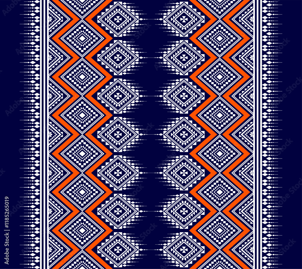 Fototapeta premium geometric american indian patterns, navajo and aztec, ethnic ornament for textile decorative ornament vector.