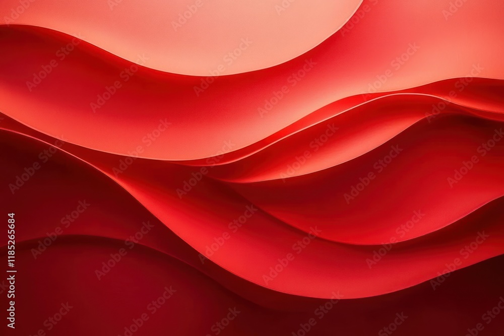 Abstract Red Waves Minimalist Background Flowing Curves Technology Design Ambient Lighting Abstract Red Waves Minimalist Background Flowing Curves Technology Design Ambient Lighting
