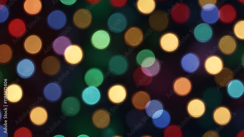Fototapeta premium blurred bokeh background of christmas lights Generative AI