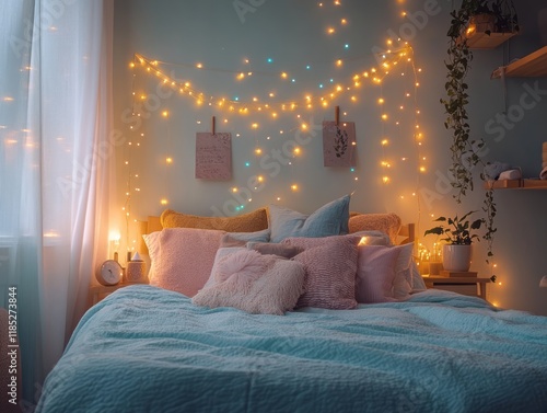 Cozy Bedroom Decorated With...