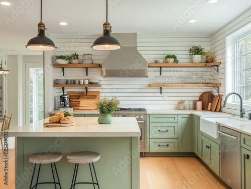 Farmhouse Style Kitchen Isl...