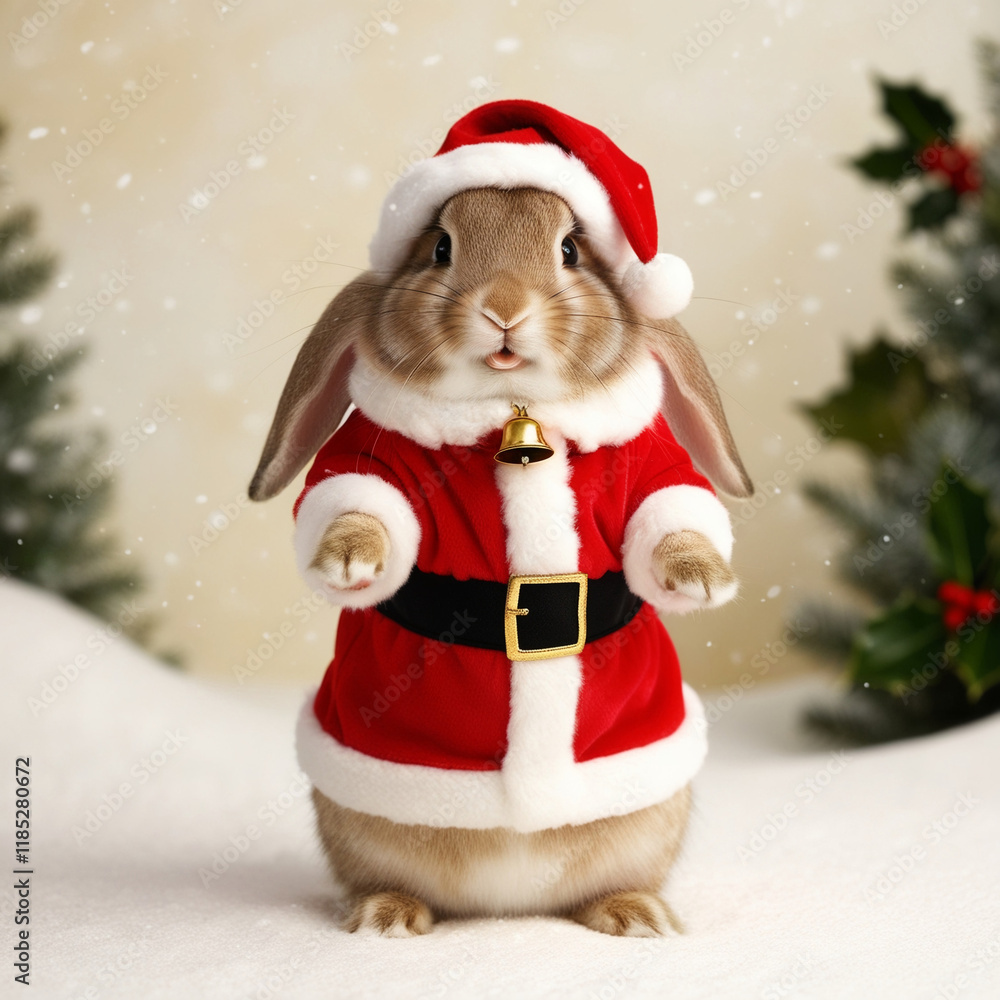 Rabbit Santa Claus토끼 산타클로스 Generative AI Rabbit Santa Claus토끼 산타클로스 Generative AI