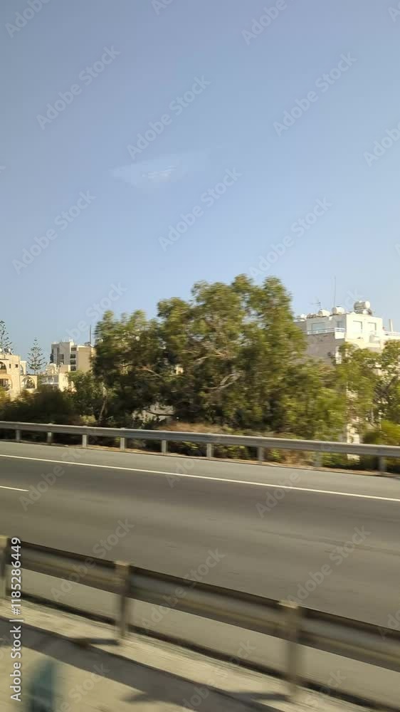 Modern City Landscape Front at Commercial Buildings in Summer Modern City Landscape Front at Commercial Buildings in Summer