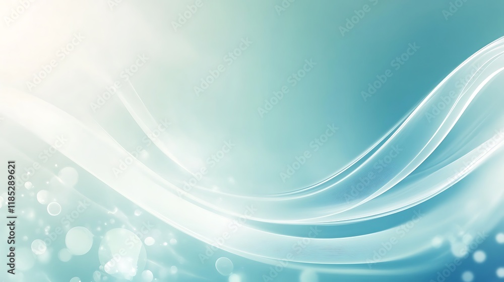 Abstract Teal White Wave Background Design Abstract Teal White Wave Background Design