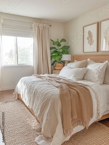 Serene Bedroom Decor Neutra...