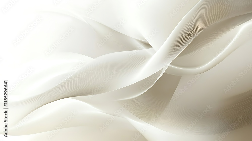Obraz premium Abstract Beige Waves Flowing Smoothly Together