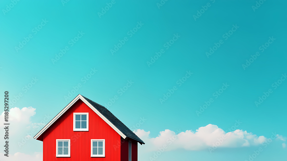 custom made wallpaper toronto digitalRed house in idyllic countryside