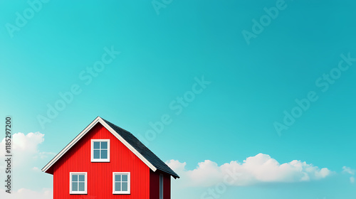 Wallpaper Mural Red house in idyllic countryside Torontodigital.ca