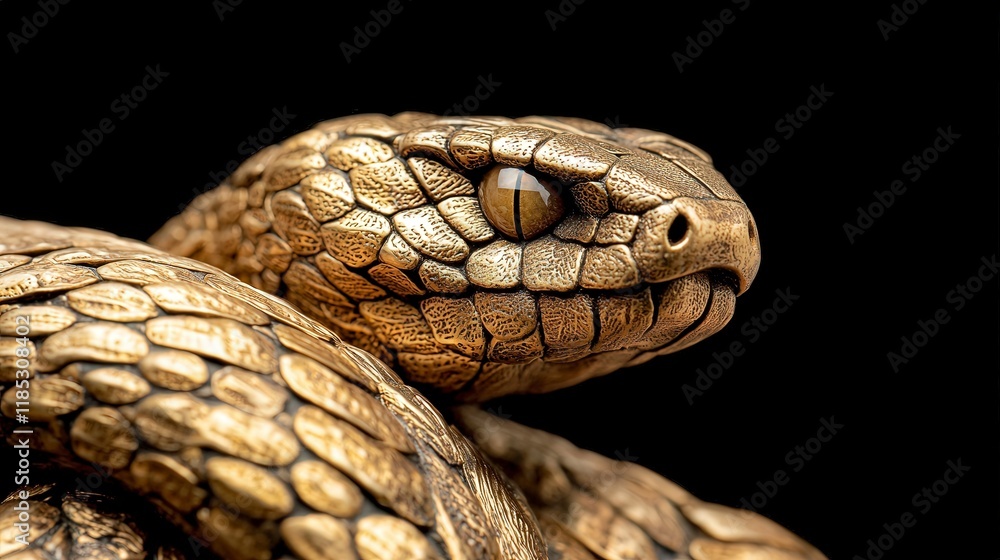 Golden Viper Close-up Golden Viper Close-up