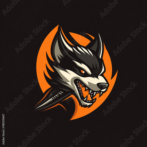 Bat illustration sports team logo photo