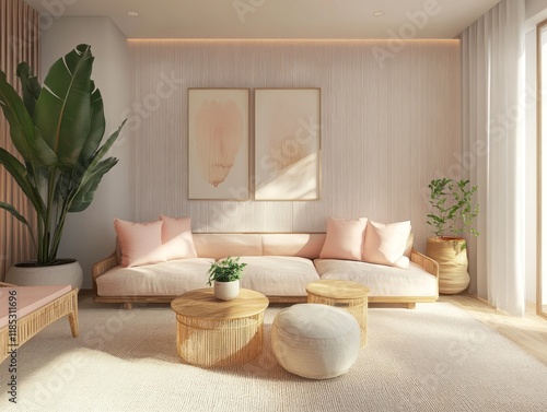 Serene Living Room Decor Ne...