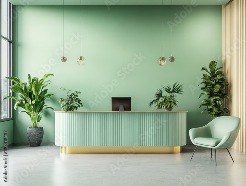 Modern Mint Green Reception...