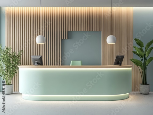 Modern Reception Desk with ...