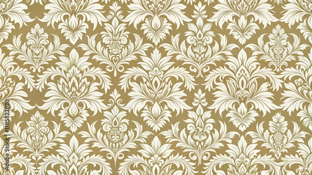 Seamless floral pattern with elegant damask design, flowers, vintage, ornate, intricate, seamless, texture, background Seamless floral pattern with elegant damask design, flowers, vintage, ornate, intricate, seamless, texture, background