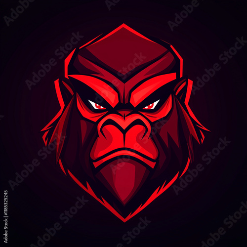 Wallpaper Mural Gorilla Face illustration sports team logo Torontodigital.ca