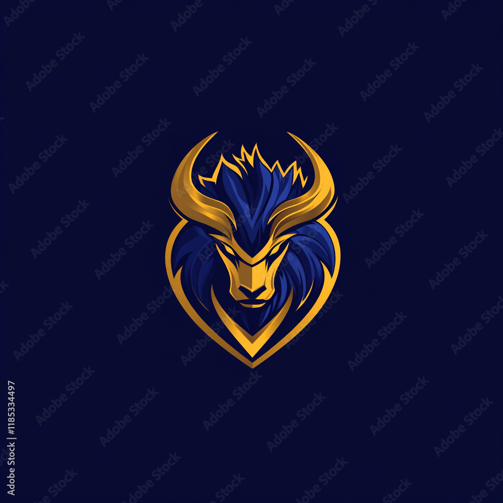 Obraz premium Minotaur illustration sports team logo