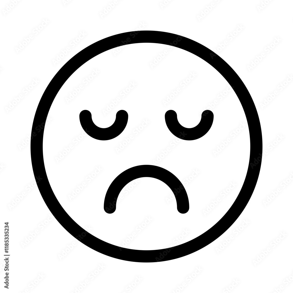 forlorn icon with line style, perfect for user interface projects forlorn icon with line style, perfect for user interface projects
