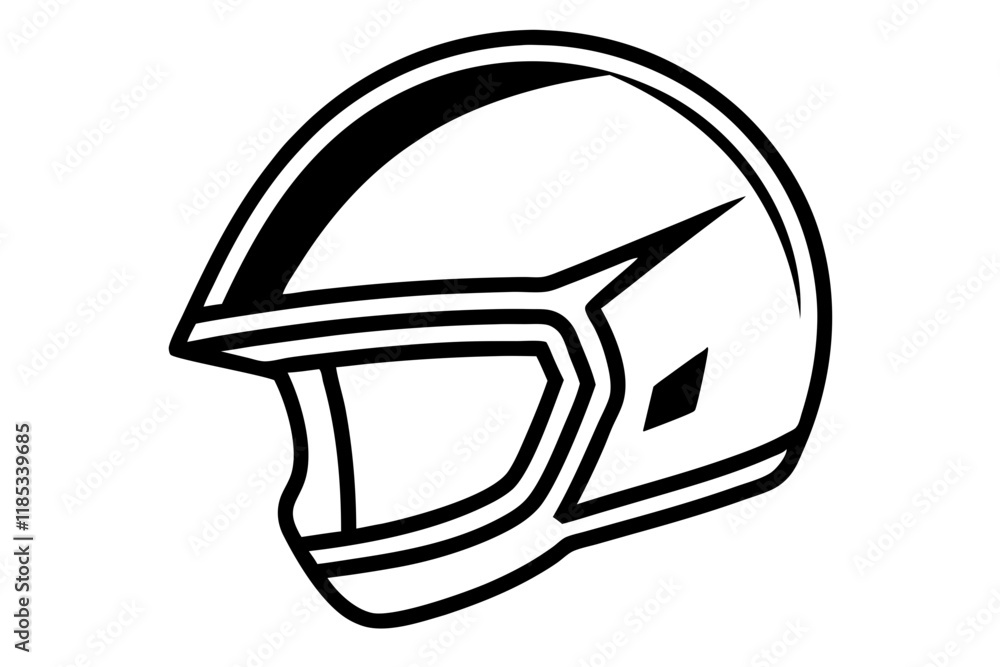 a helmet silhouette vector a helmet silhouette vector