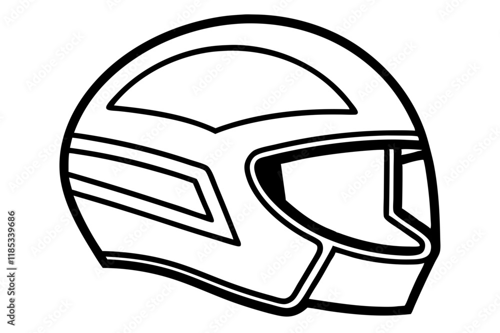 a helmet silhouette vector a helmet silhouette vector