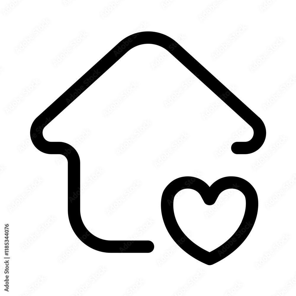 favorite realty icon with line style, perfect for user interface projects favorite realty icon with line style, perfect for user interface projects
