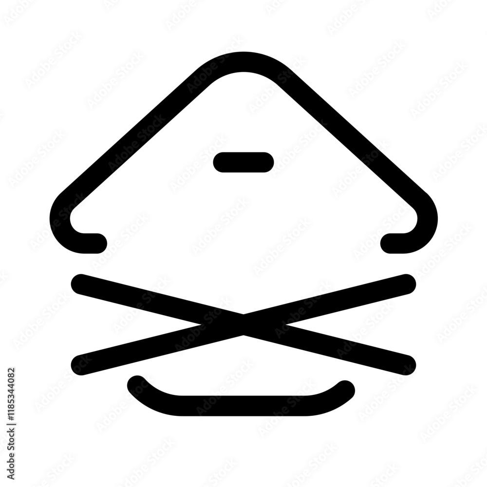 confiscated house icon with line style, perfect for user interface projects confiscated house icon with line style, perfect for user interface projects