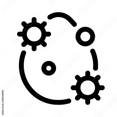 water germs icon with line style, perfect for user interface projects