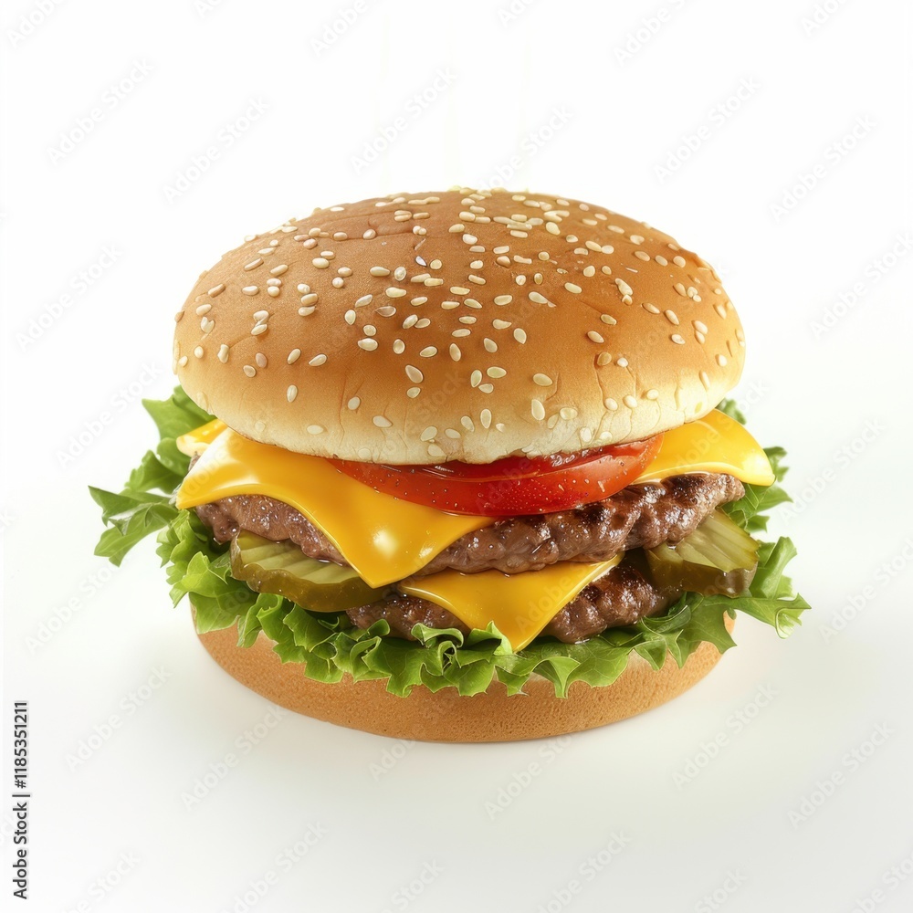 Burger bun on white background Burger bun on white background