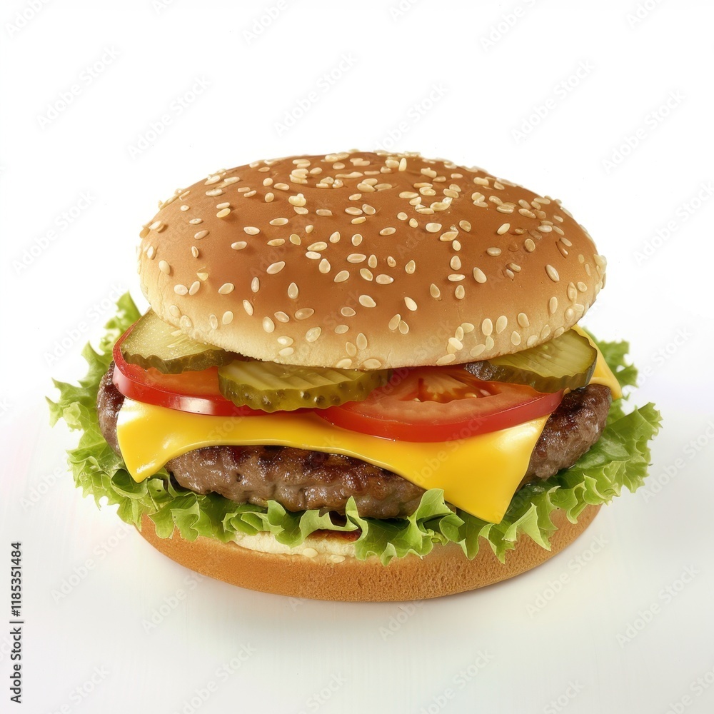 Burger bun on white background Burger bun on white background