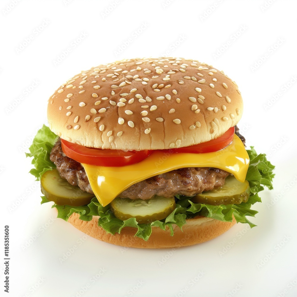 Burger bun on white background Burger bun on white background