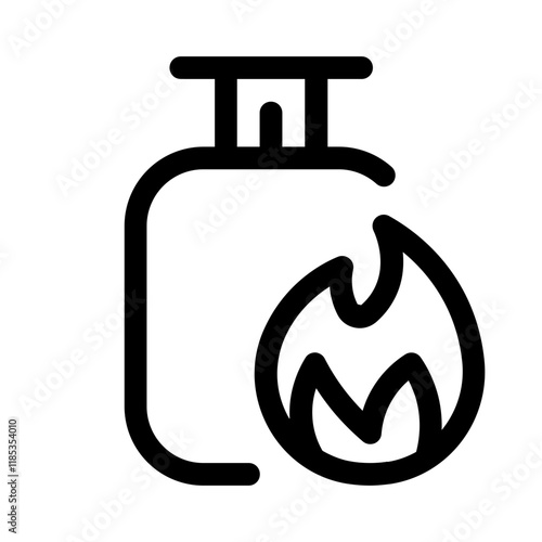 lpg explodes icon with line style, perfect for user interface projects