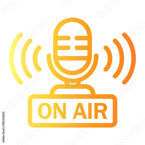 on Line Gradient Icon