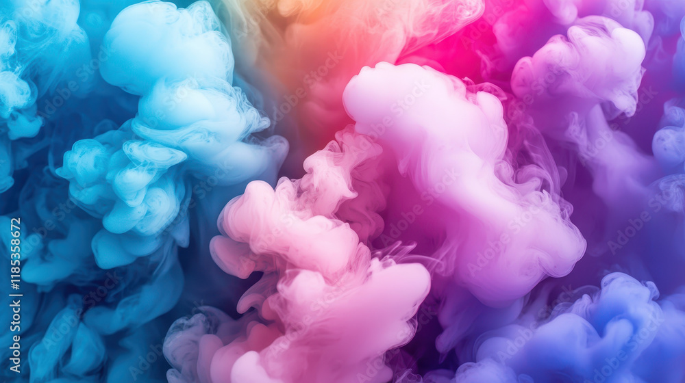 Obraz premium Abstract Colorful Ink Swirls 