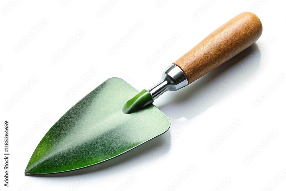 AI-generated image: Isolated trowel against a white backdrop. AI-generated image: Isolated trowel against a white backdrop.