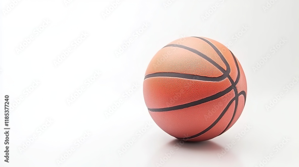 Isolated Basketball - Iconic and Dynamic Sports Imagery for Athletic and Active Concepts Isolated Basketball - Iconic and Dynamic Sports Imagery for Athletic and Active Concepts