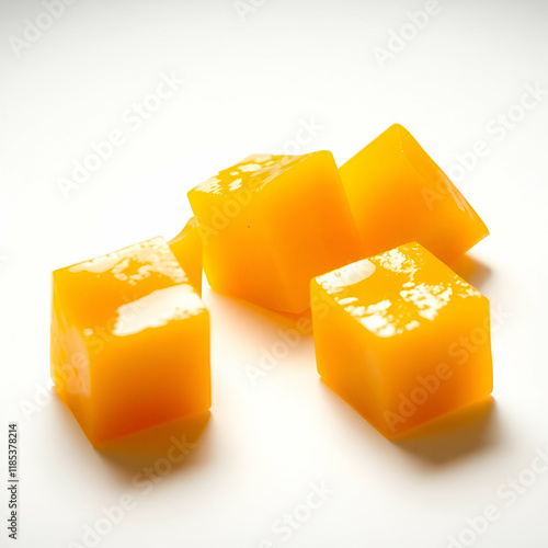 slice of mango on a plate